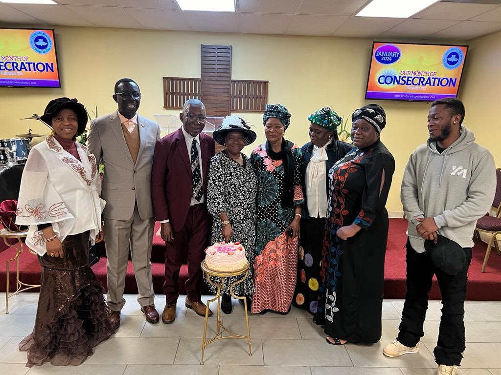 Church gathering at RCCG Overflow Assembly